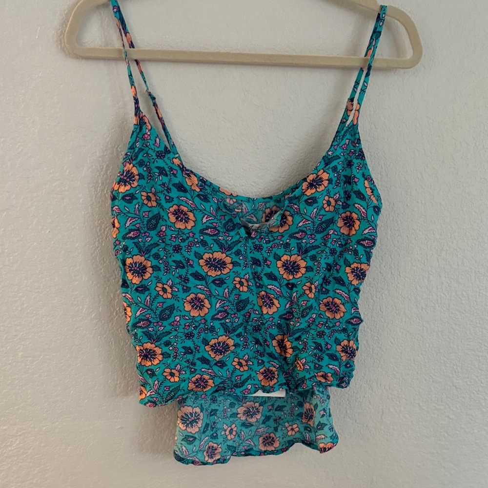 Arnhem Teal Floral Camisole